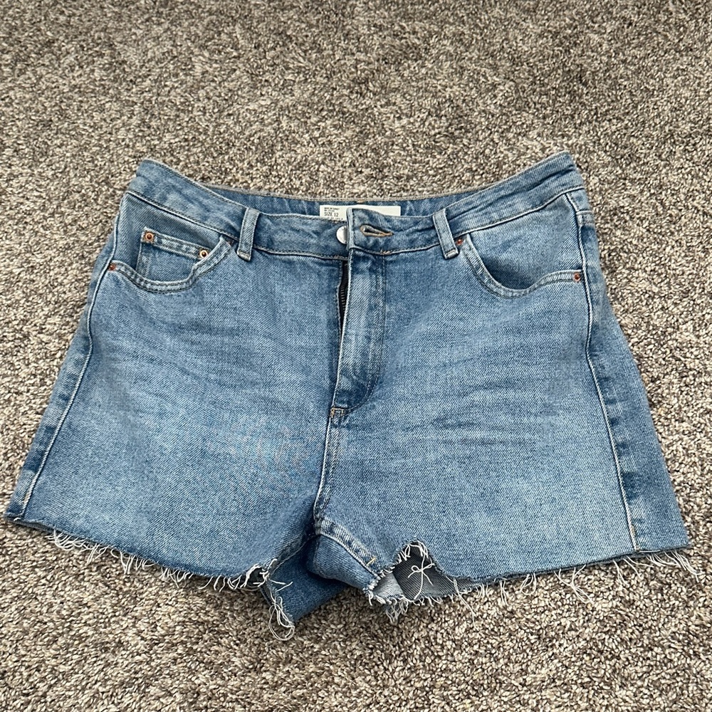 Topshop Light Blue Jean Shorts
